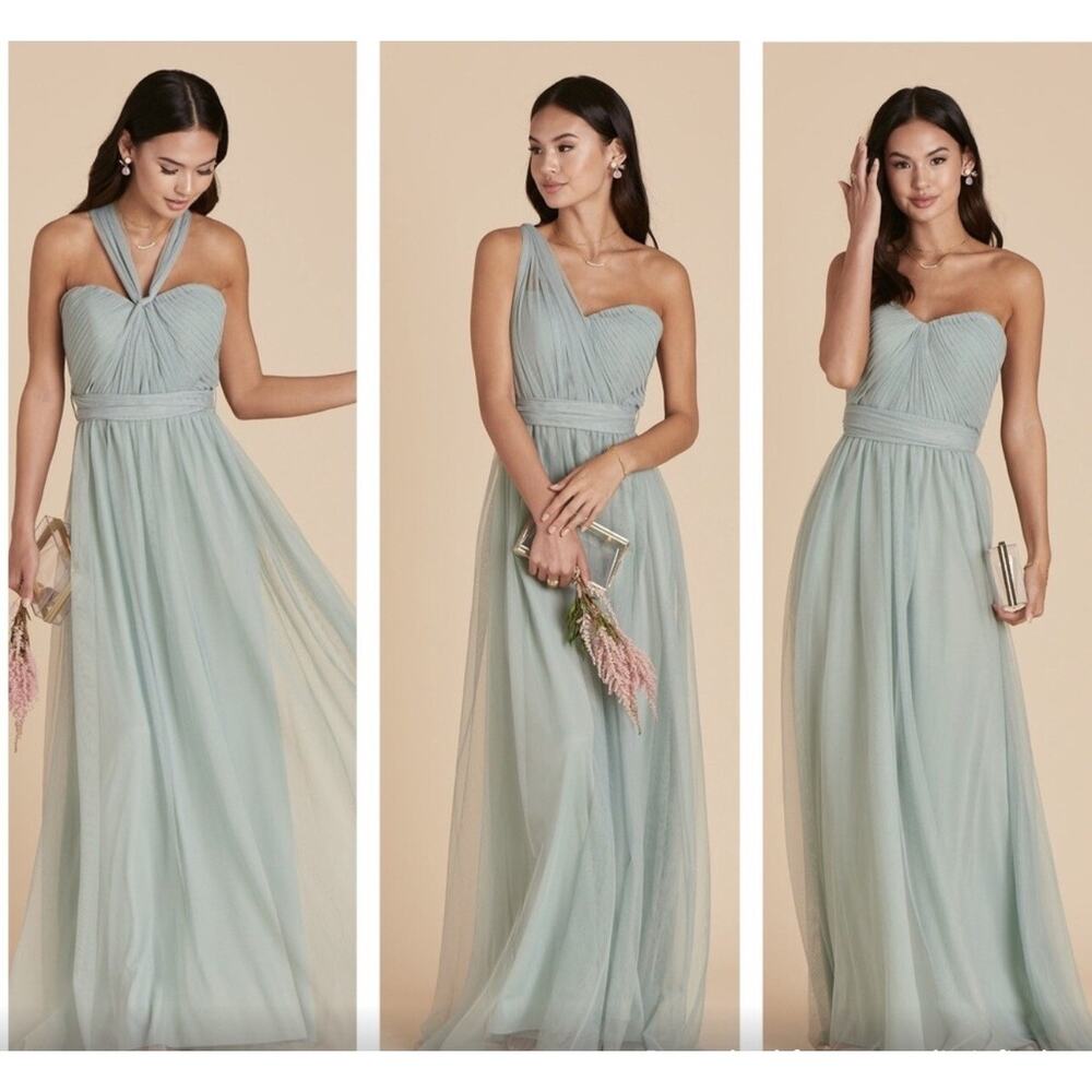 Birdy Grey Christina Convertible Dress Bridesmaid Sage XS NWT Tulle